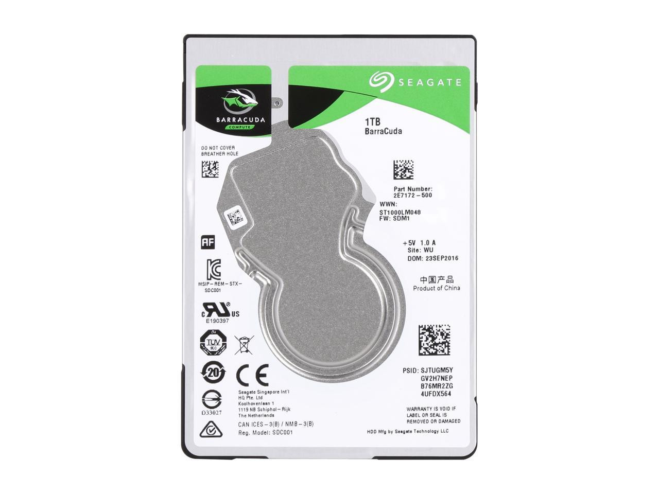 Seagate BarraCuda 2E7172-501 ST1000LM048 2.5