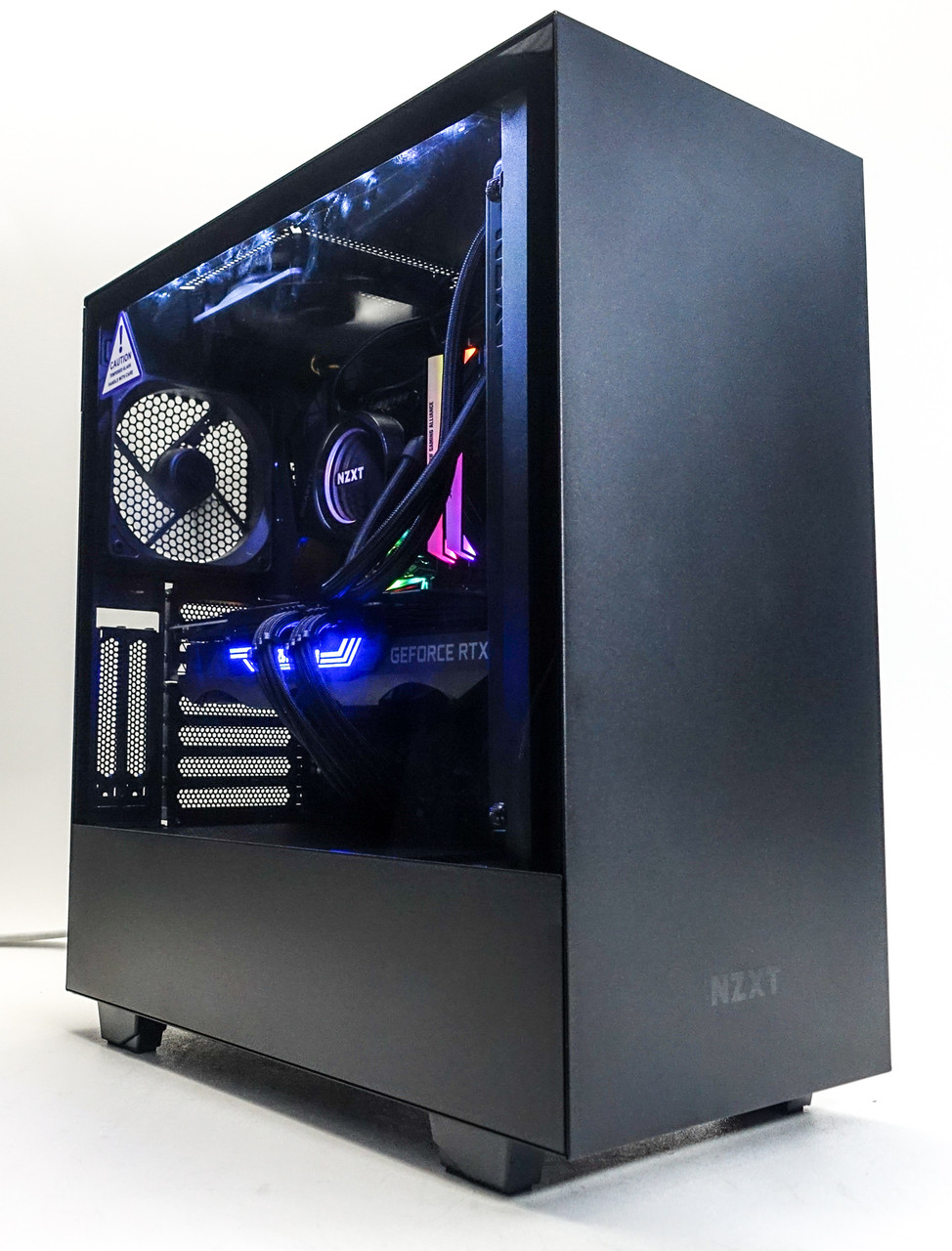 Custom RGB Gaming PC Computer Ryzen 7 5800X 3.8GHz 16GB 1TB NVME RTX 3080  10GB NZXT H510i Black New