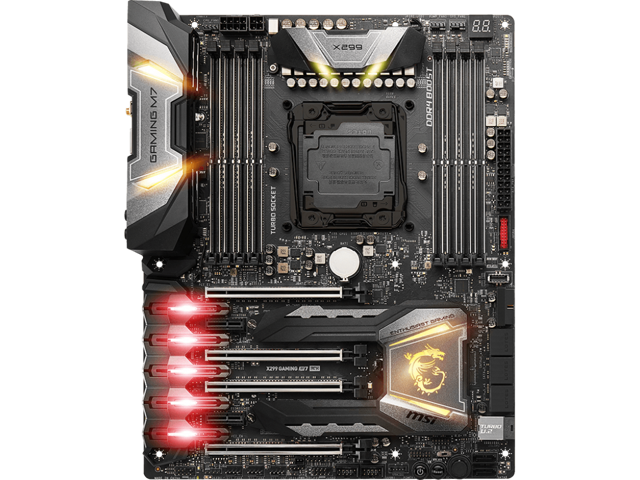MSI X299 GAMING M7 ACK Intel LGA X299 2066 ATX Desktop Motherboard