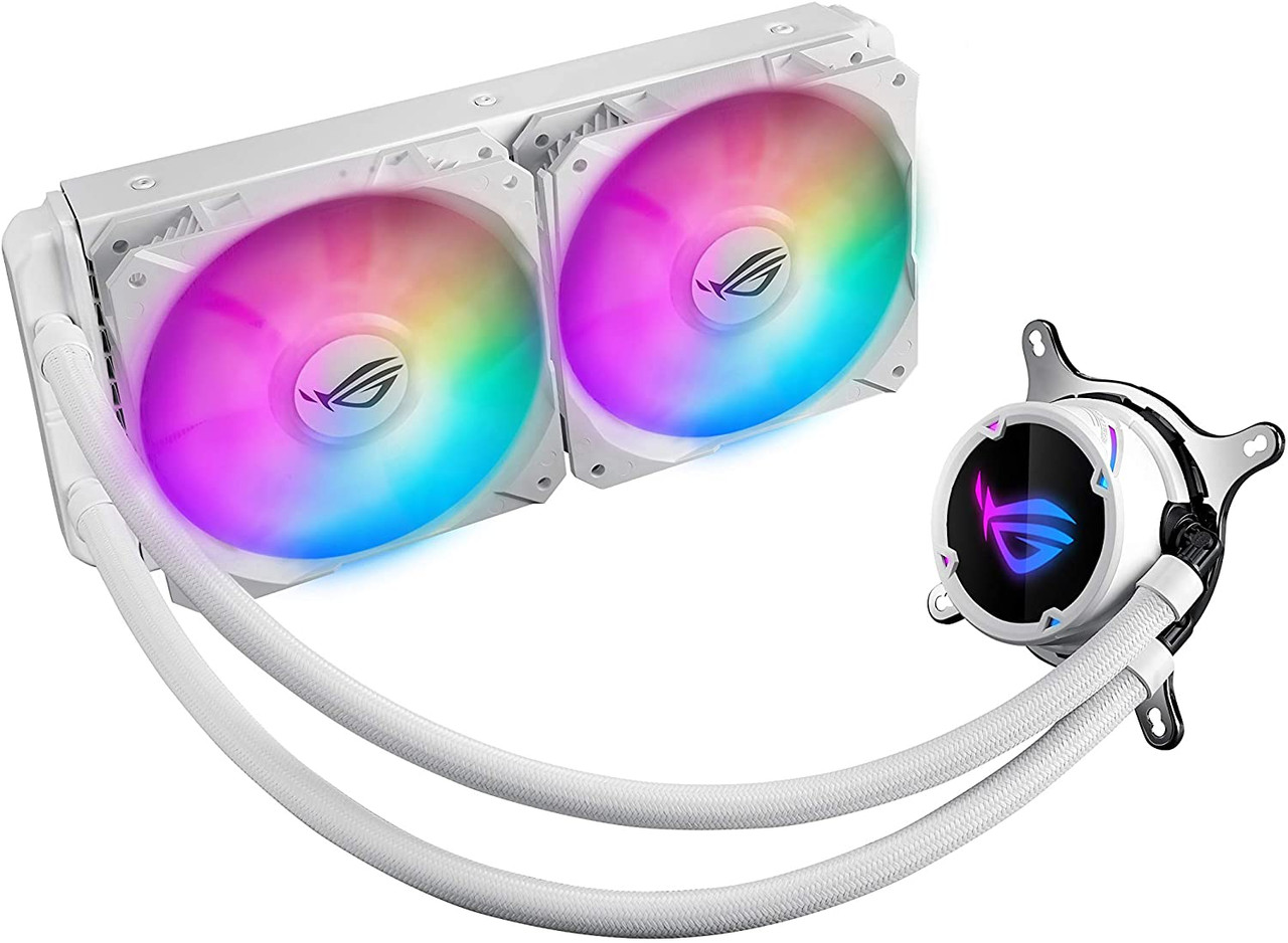 ASUS ROG Strix LC 240 RGB White Edition AIO Liquid CPU Cooler Aura