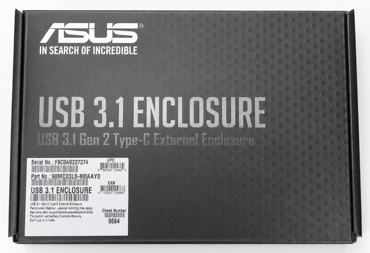 ASUS 512GB External SSD USB 3.1 Gen 2 Type-C External Drive Enclosure ...