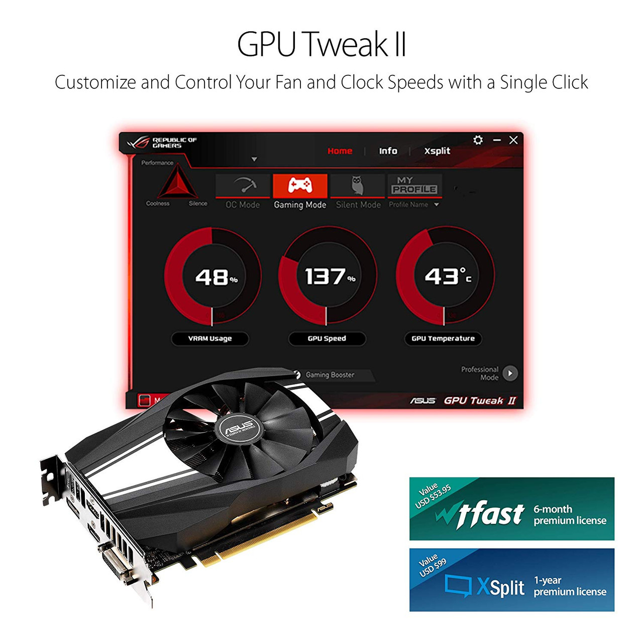 ASUS GeForce RTX 2060 6GB Phoenix GDDR6 PH-RTX2060-6G Video