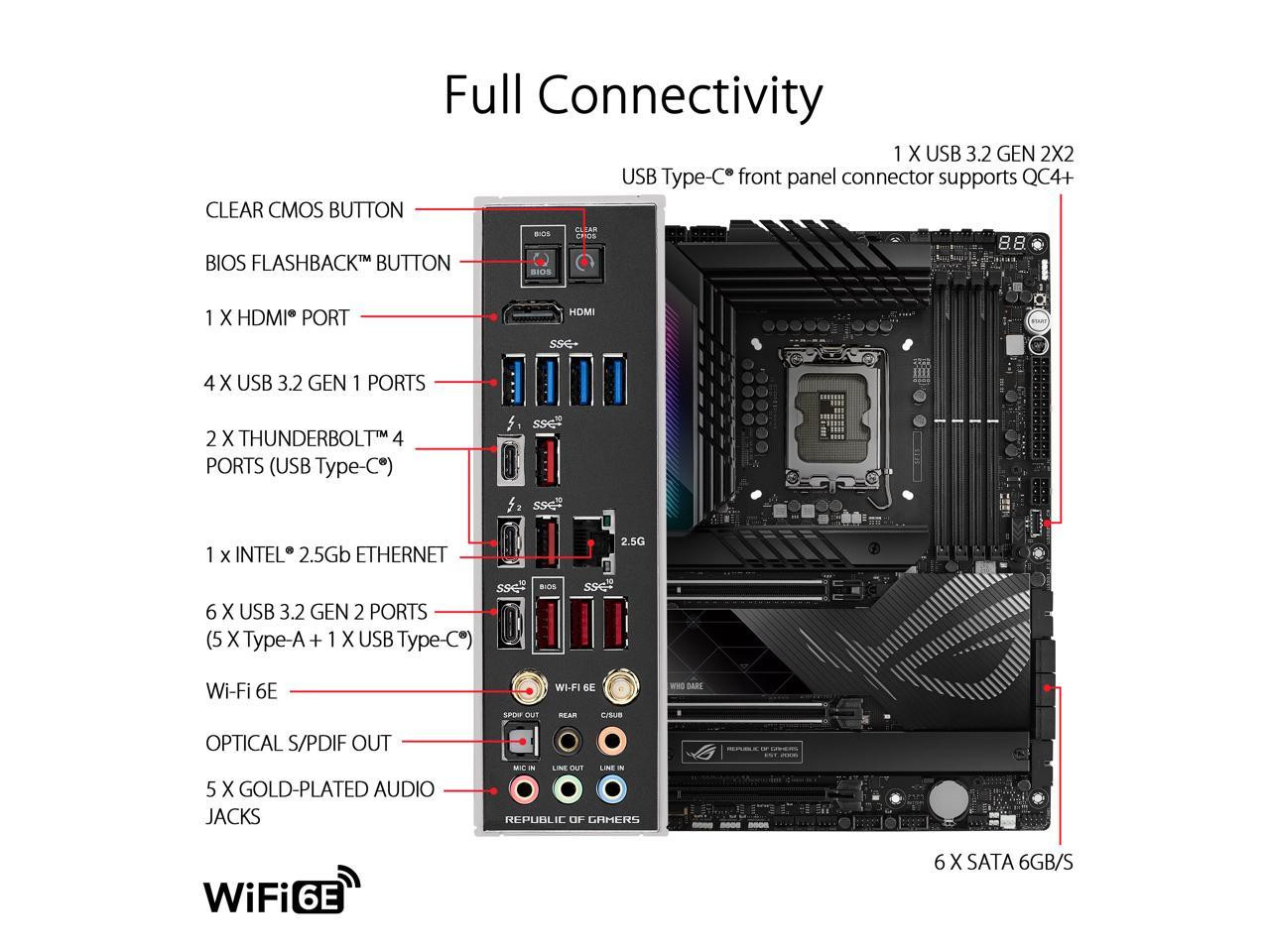 ASUS ROG MAXIMUS Z790 HERO Intel LGA 1700 Z790 ATX M.2 Desktop