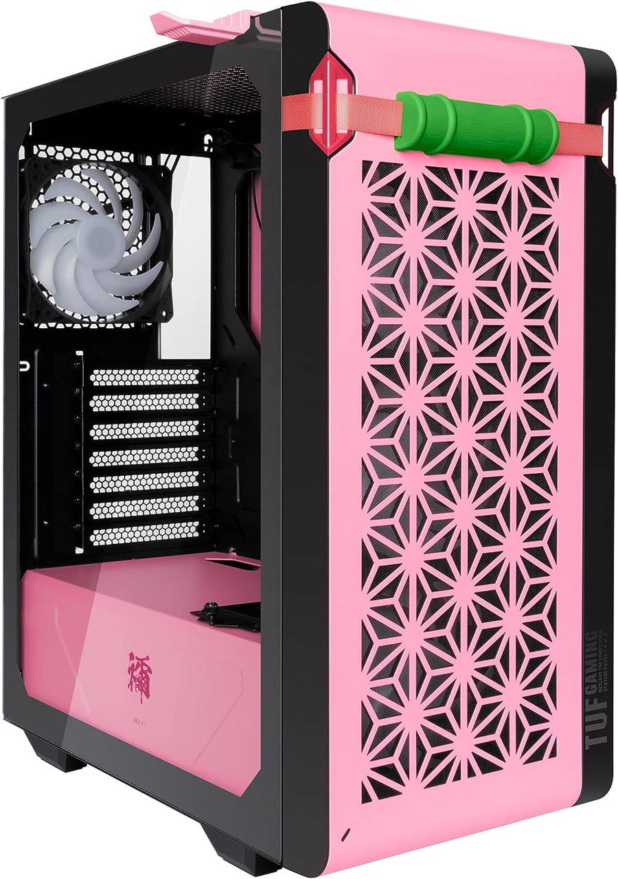 ASUS TUF Gaming GT301 Case Pink ATX Mid Desktop RGB Desktop