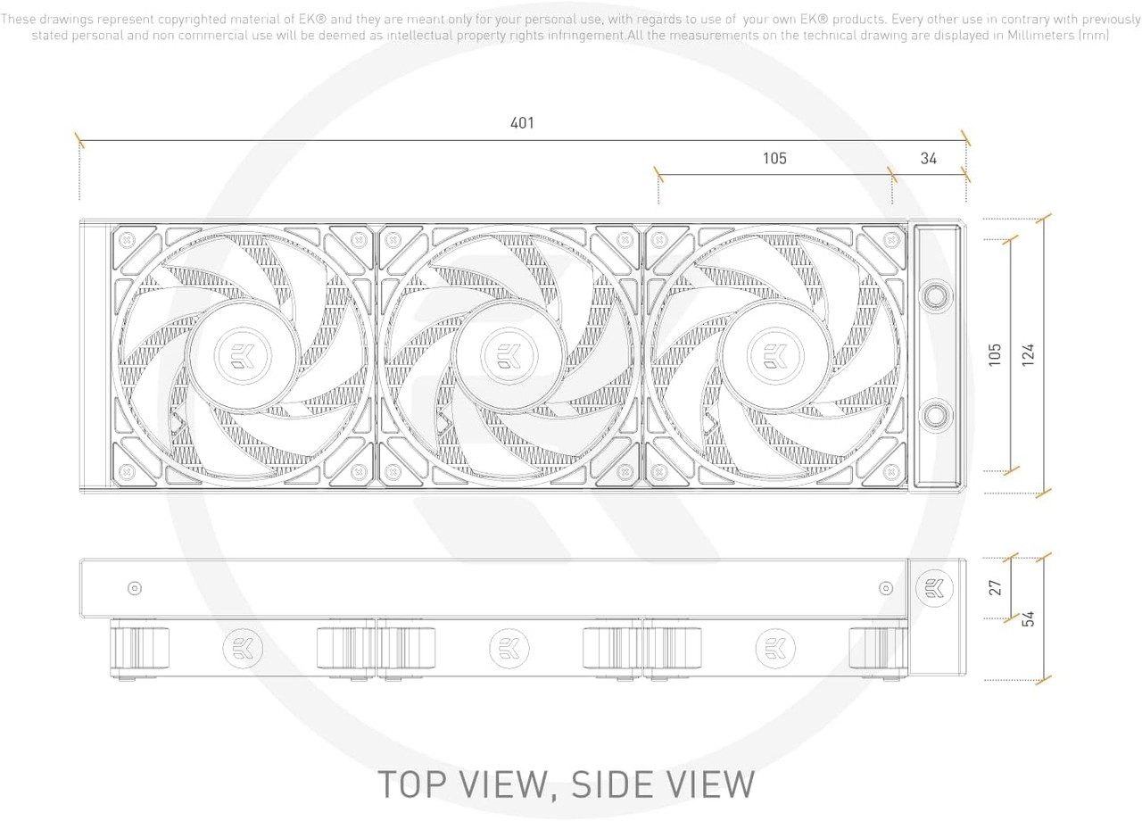 EK-Nucleus AIO CR360 Lux D-RGB White 360mm AIO Liquid Cooler - CHQstore