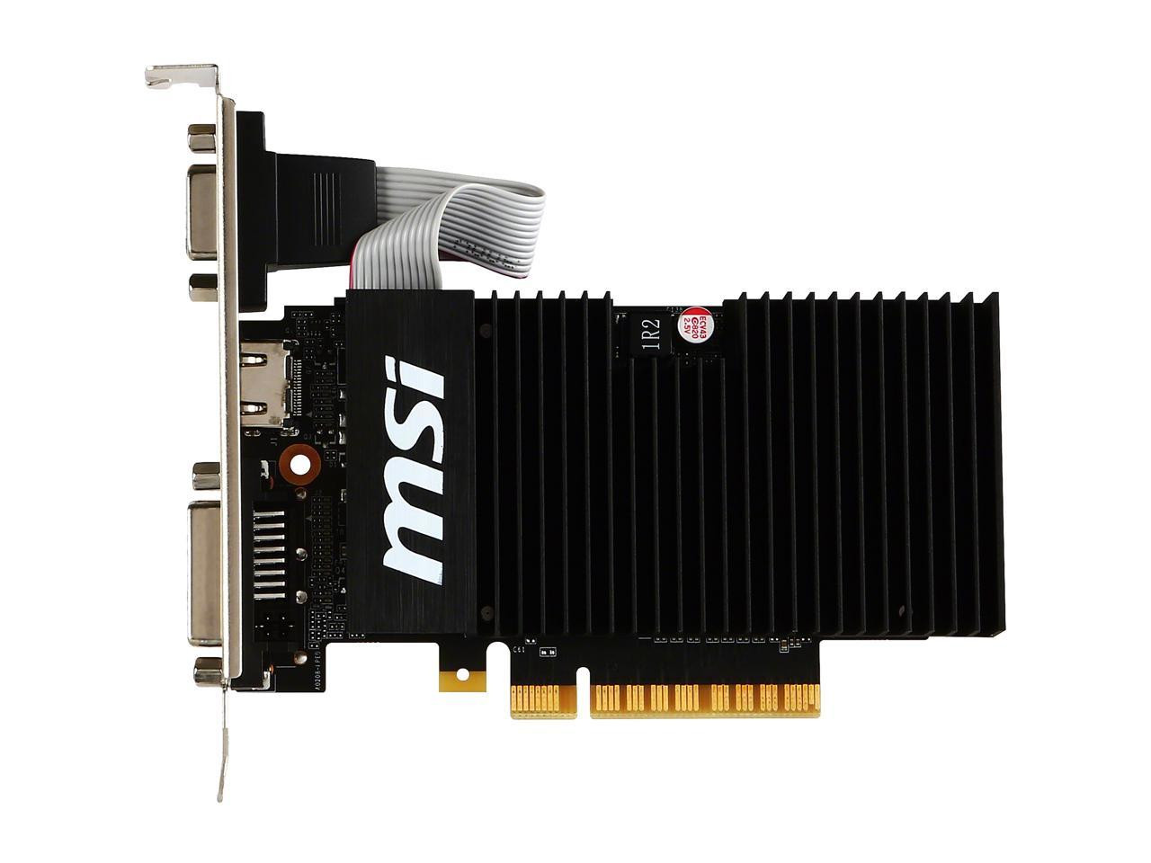 MSI GeForce GT 710 1GB 1GB LP GDDR3 GT 710 1GD3H LPV1 Video Graphics ...