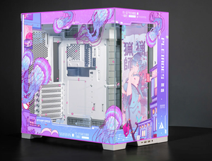Jellyfish Crossing Lian Li O11D Evo RGB Pink Purple Anime Computer Case