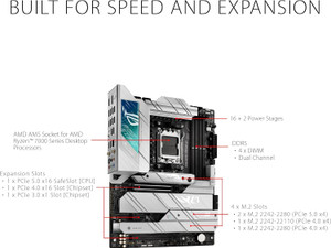 ASUS ROG STRIX X670E-A GAMING WIFI AMD AM5 X670 ATX M.2 Desktop Motherboard A