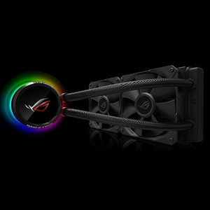 ASUS ROG RYUO 240 RGB AIO Liquid CPU Cooler 240mm Radiator Dual 120mm OLED Panel Reconditioned ASUS ROG RYUO 240 RGB AIO Liquid CPU Cooler 240mm Radiator Dual 120mm OLED Panel Reconditioned