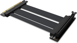 NZXT PCIe 4.0x16 AB-RC200-B1 - Flexible and Shielded Riser Cable 200mm Length NZXT PCIe 4.0x16 AB-RC200-B1 - Flexible and Shielded Riser Cable 200mm Length