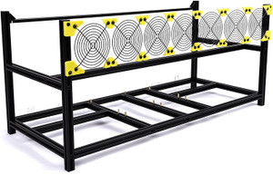 Veddha 8-GPU Mining Case Aluminum Stackable Mining Rig Open Air Frame Case Veddha 8-GPU Mining Case Aluminum Stackable Mining Rig Open Air Frame Case