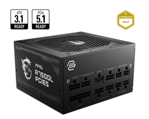 MSI MAG A750GL PCIE 5.1 & ATX 3.1 750W Full Modular 80 Plus Gol Power Supply MSI MAG A750GL PCIE 5.1 & ATX 3.1 750W Full Modular 80 Plus Gol Power Supply