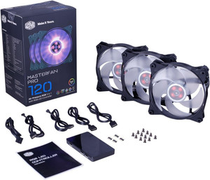 Cooler Master MFY-P2DC-153PC-R1 MasterFan Pro 120mm Air RGB 120mm Case Fan Cooler Master MFY-P2DC-153PC-R1 MasterFan Pro 120mm Air RGB 120mm Case Fan