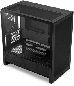 NZXT H3 Flow CC-H31FB-01 Black Micro ATX Mini Tower Tempered Glass Computer Case NZXT H3 Flow CC-H31FB-01 Black Micro ATX Mini Tower Tempered Glass Computer Case