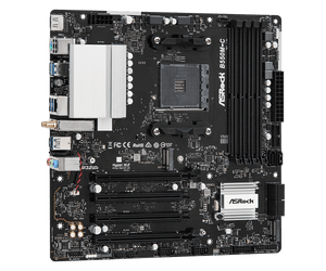 ASRock B550M-C Socket AM4 AMD B550 MicroATX M.2 Desktop Motherboard ASRock B550M-C Socket AM4 AMD B550 MicroATX M.2 Desktop Motherboard