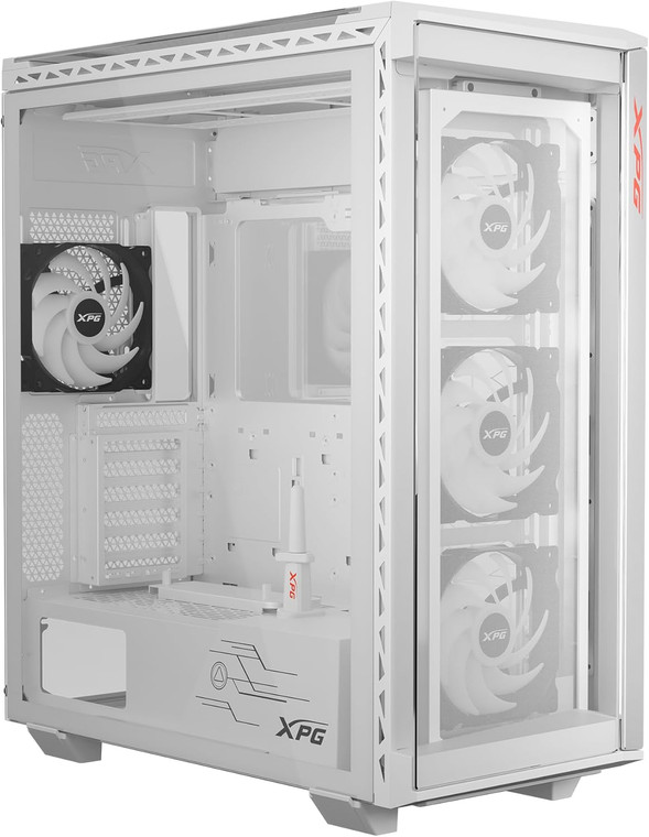 XPG Battlecruiser II Mid-Tower ATX PC White Computer Gaming Case