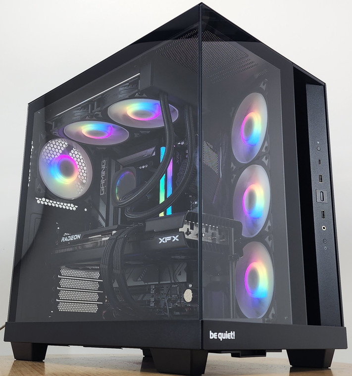 Gaming PC Ryzen 7 7700 32GB RAM 2TB SSD RX 7700 XT 12GB Windows 11 Computer