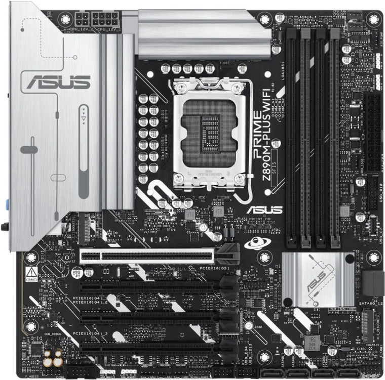 ASUS PRIME Z890M-PLUS WIFI Intel LGA 1851 mATX DDR5 Desktop Motherboard