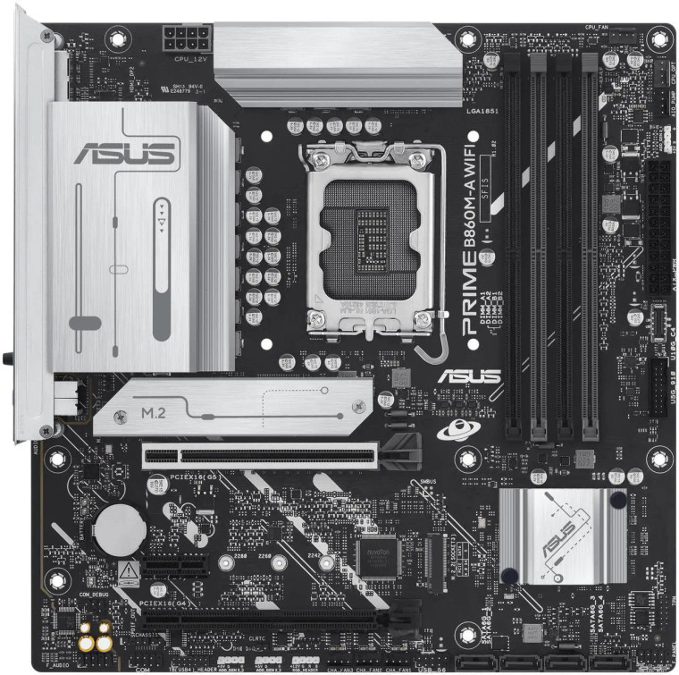 ASUS PRIME B860M-A WIFI Intel LGA 1851 mATX DDR5 Desktop Motherboard