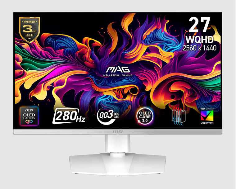 MSI B0GHSNF5V3 QD-OLED 27\" 280Hz 2560 x 1440 Gaming Monitor