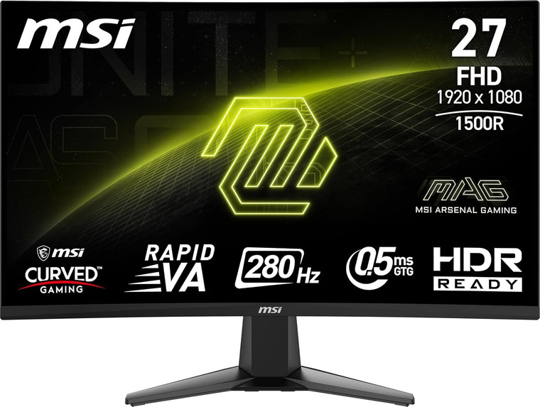 MSI MAG 276CXF 27" 280Hz 1920 x 1080 (FHD) Curved Gaming Monitor