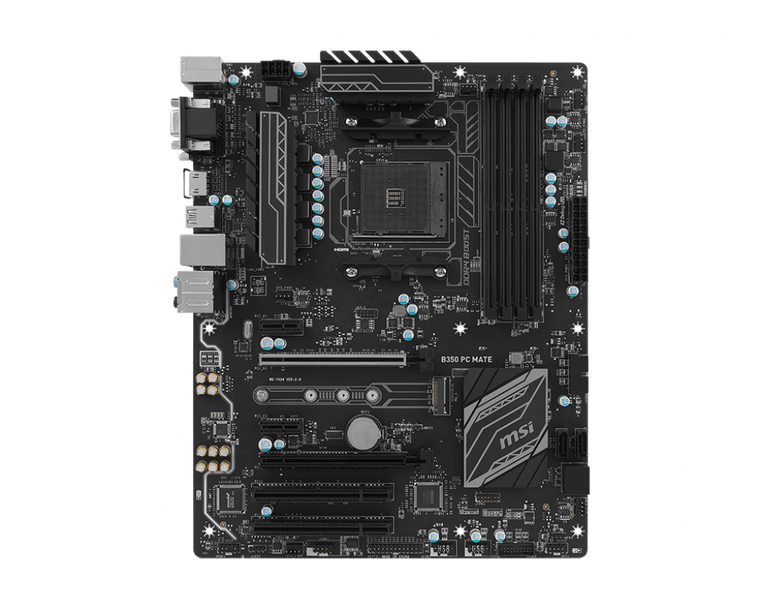 MSI B350 PC MATE AMD Socket B350 AM4 ATX M.2 Desktop Motherboard A Reconditioned