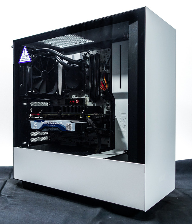 Custom Gaming PC Computer Intel i7-6700 3.4GHz 16GB 512GB SSD GTX 1080 8GB NZXT H510 White Reconditioned