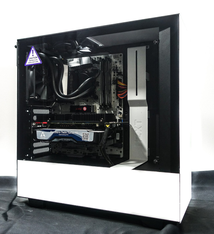 Custom Gaming Computer Intel i7-6700 3.4GHz 16GB 512GB SSD GTX 1080 8GB NZXT H510 White Reconditioned