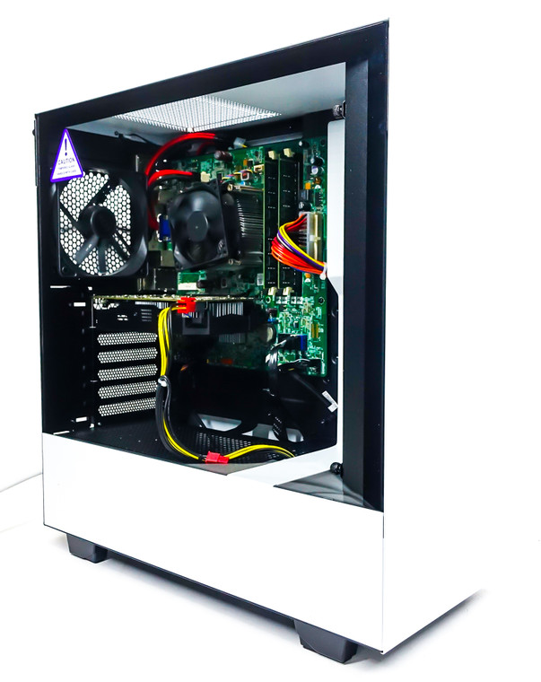 Custom Gaming PC Computer i7-2600 3.4GHz 16 GB 128GB 2.5" 1 TB HDD GTX 1060 6GB NZXT H510 White Reconditioned