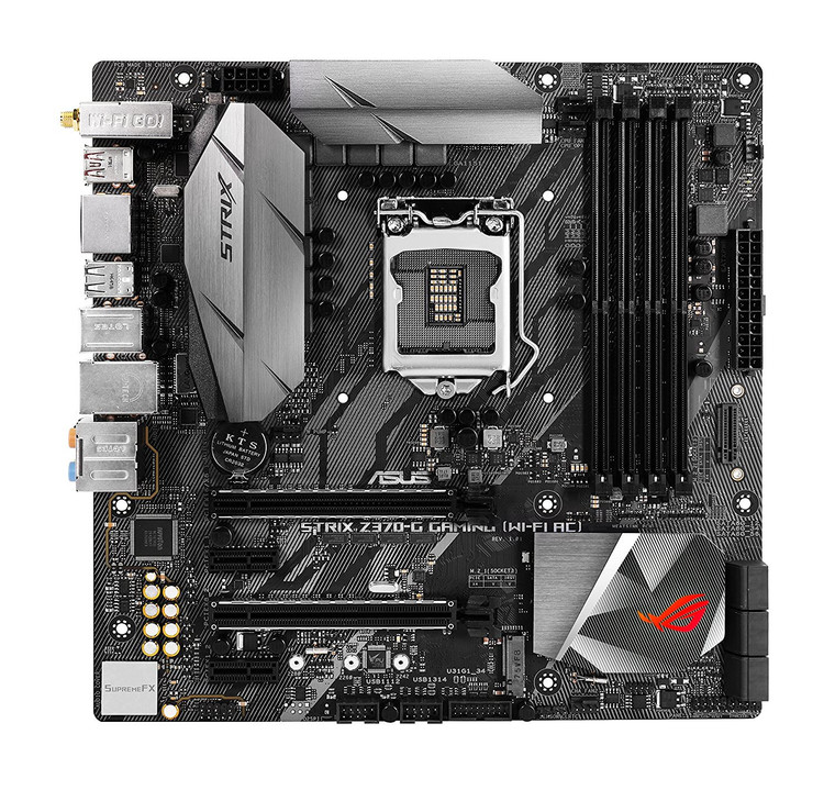 ASUS ROG STRIX Z370-G GAMING WI-FI AC LGA Z370 1151 MicroATX Desktop Motherboard Reconditioned