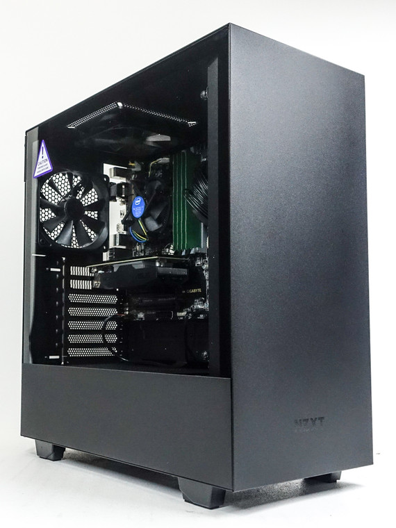 Custom Gaming PC Computer i5-4460 3.2 GHz 8 GB RAM 256GB 2.5" SSD GTX 1050Ti 4GB NZXT H510 Black Reconditioned