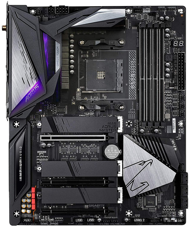 Gigabyte B550 AORUS Master AMD Socket B550 AM4 ATX M.2 Desktop Motherboard A Reconditioned