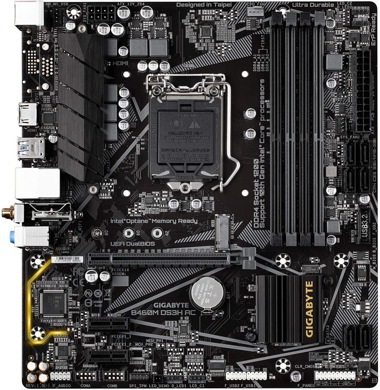 Gigabyte B460M DS3H AC Intel B460 1200 LGA MicroATX M.2 Desktop Motherboard A Reconditioned