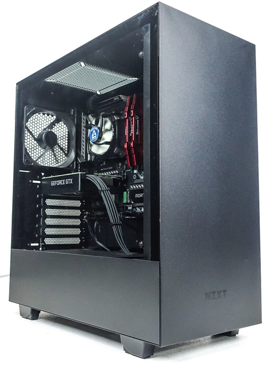 Custom Gaming PC Computer i3-10100 3.6GHz 8GB 256GB NVME M.2 1TB GTX 1660Ti 6GB NZXT H510 Black Reconditioned