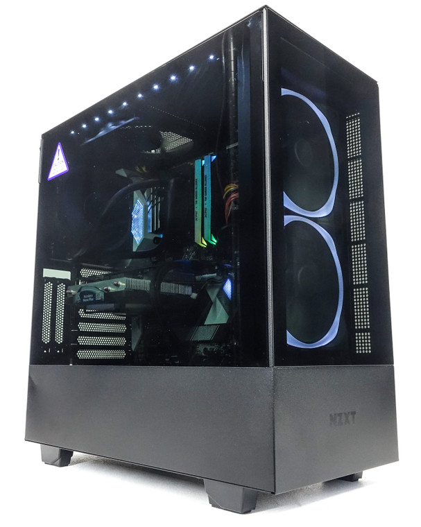 Custom RGB Gaming PC Computer i9-9900K 3.6GHz 16GB 512GB NVME SSD GTX 1080 8GB NZXT H510 Elite Black Reconditioned