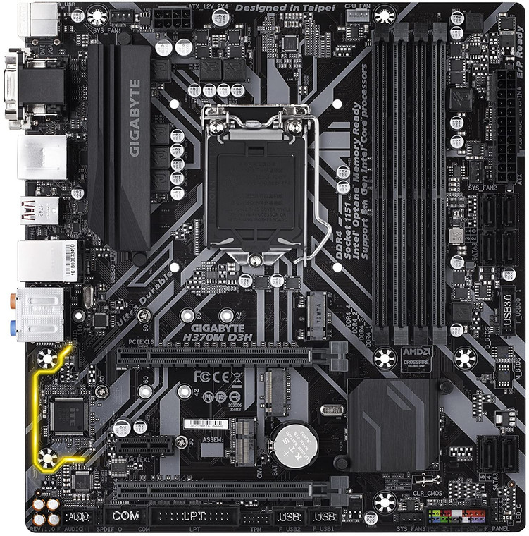 Gigabyte H370M D3H Intel H370 1151 LGA MicroATX M.2 Desktop Motherboard A Reconditioned