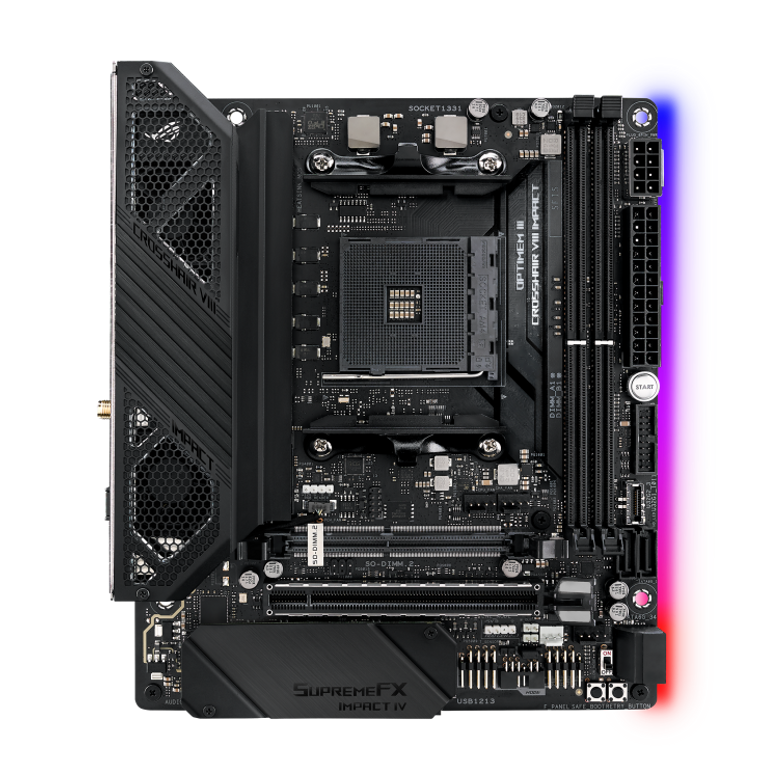 ASUS ROG CROSSHAIR VIII IMPACT AMD Socket X570 AM4 Mini DTX Desktop Motherboard Reconditioned