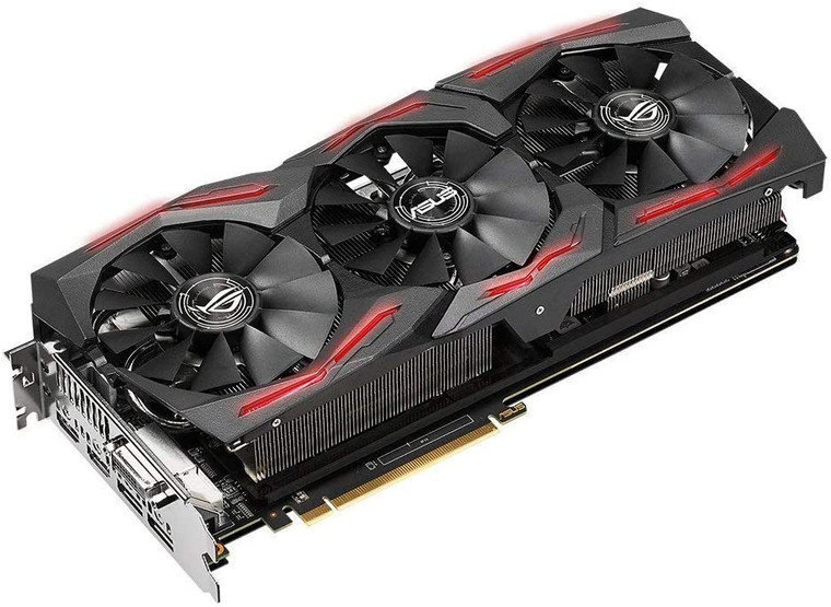 ASUS Radeon RX Vega 64 8GB ROG STRIX LED HBM2 Video Graphics Card GPU   New