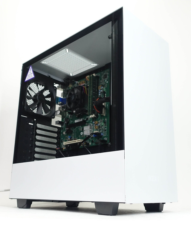 Custom Gaming PC Computer A4-7300B PRO 3.8GHz 8GB 256GB 2.5" Radeon R3 Series NZXT H510 White Reconditioned