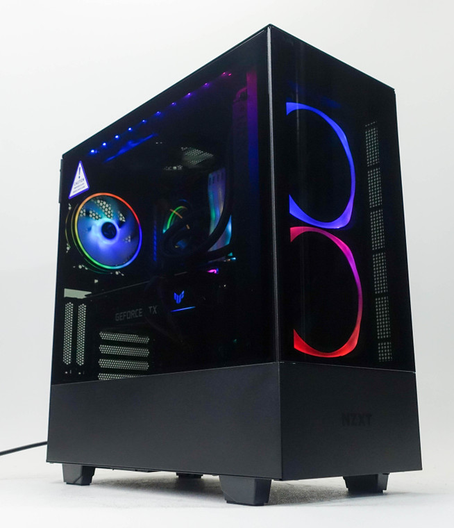 Custom RGB Gaming PC Computer i5-10600k 4.1GHz 32GB 1TB NVME M.2 RTX 3060 12GB NZXT H510 Elite Black New