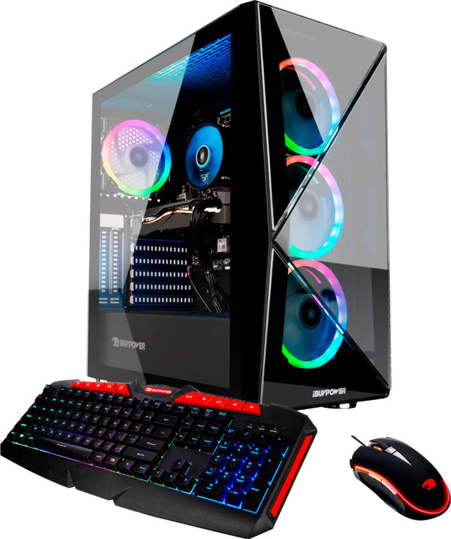 iBUYPOWER BB972 i7-9700F 16GB 480GB SSD 1TB HDD RTX 2070 SUPER Tower Desktop PC Reconditioned