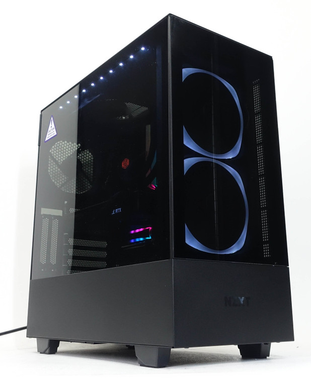 Gaming PC i7-10700K 3.8GHz 16GB RAM 512GB M.2 SSD RTX 2080 Super 8GB RGB Computer NZXT H510 Elite Black Reconditioned