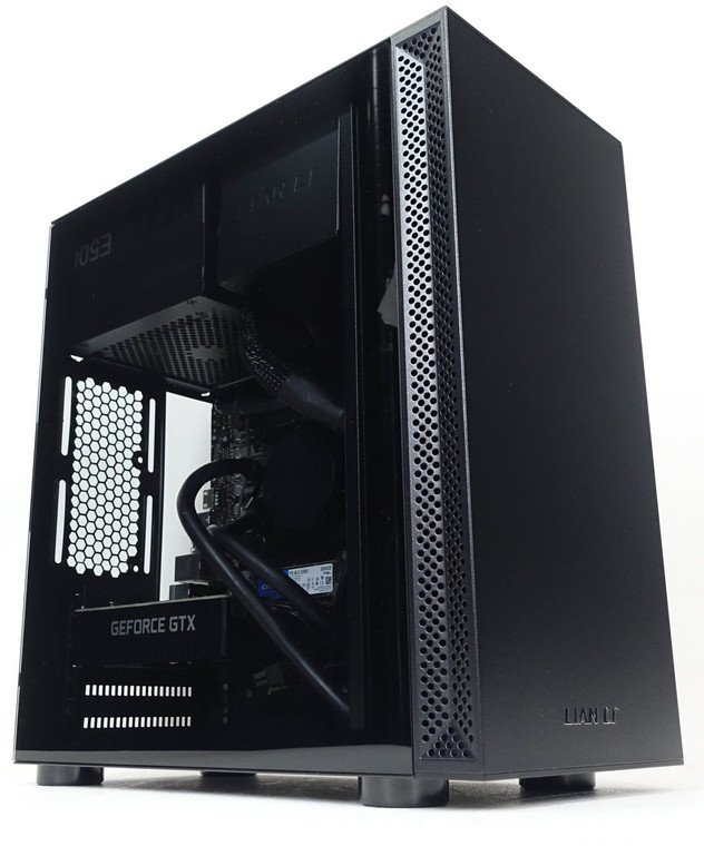 Gaming PC i7-9700F 3.00GHz 16GB RAM 500GB NVME M.2 SSD GTX 1660 6GB Computer Lian Li LianCool 170M Black Reconditioned
