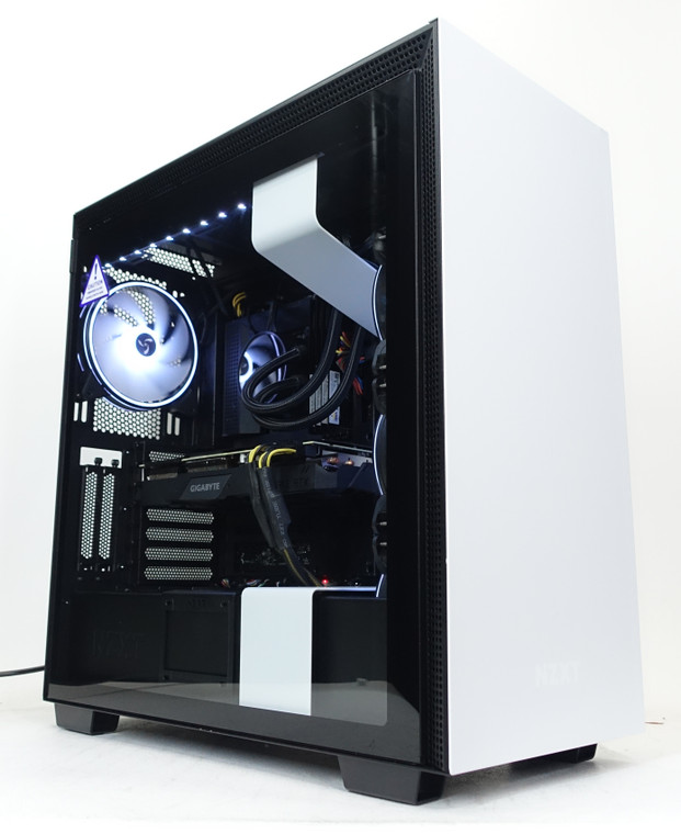 Gaming PC i7-10700K 3.8GHz 32GB RAM 1TB NVME M.2 SSD RTX 2070 Super Computer NZXT H710i White Reconditioned