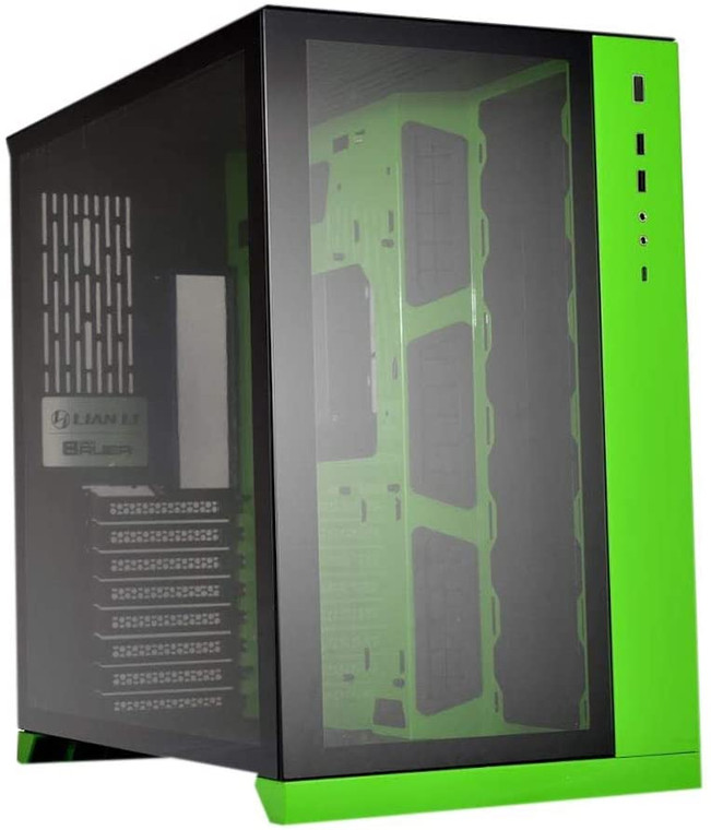 Lian Li PC-O11 eATX Green Full Tower Case Tempered Glass Computer Case Reconditioned