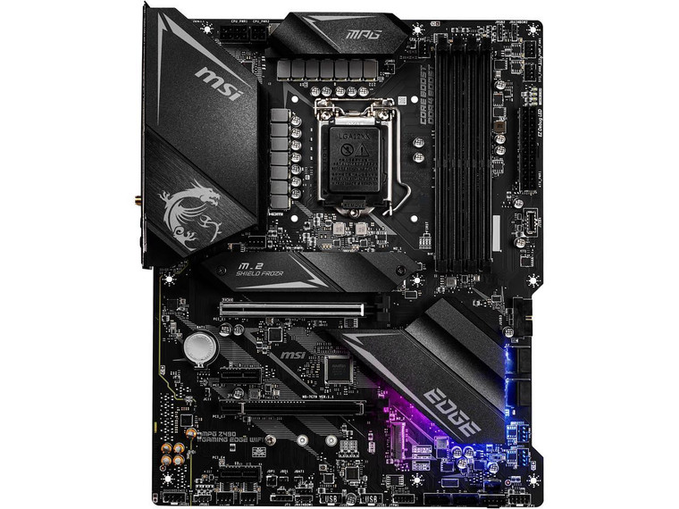 MSI MPG Z490 GAMING EDGE WIFI Intel Z490 1200 LGA ATX M.2 Desktop Motherboard A Reconditioned