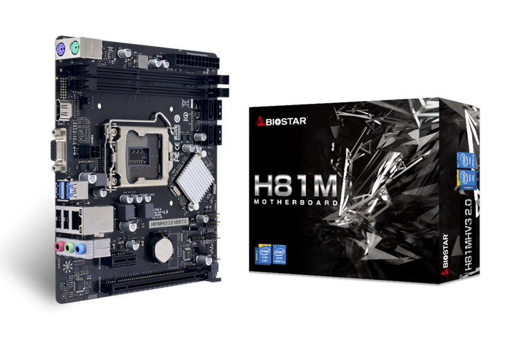 Biostar H81MHV3 2.0 Intel H81 LGA MicroATX Desktop Motherboard