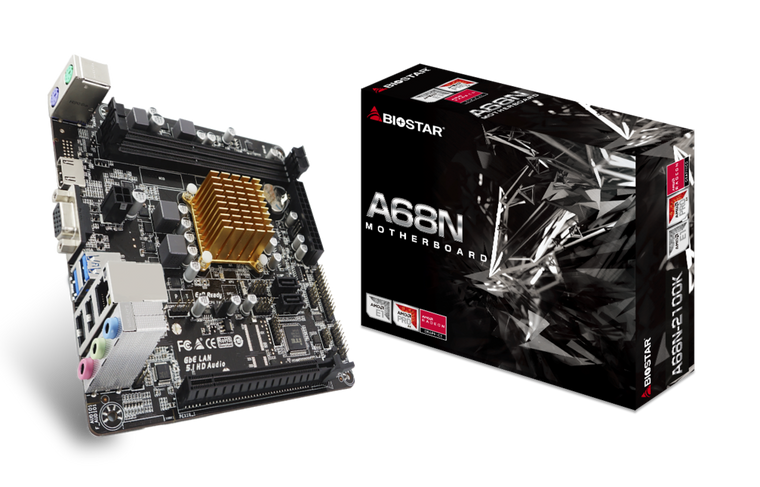 Biostar A68N-2100K 2.0 AMD Socket Mini-ITX Desktop Motherboard