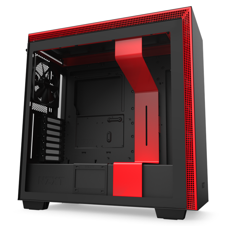 NZXT H710 Black/Red ATX Mid Tower - Gaming Desktop Computer Case - New Open Box