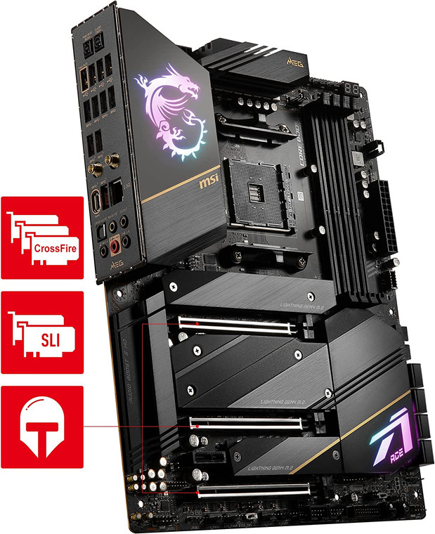 MSI MEG X570S ACE MAX Socket AM4 AMD X570 ATX M.2 Desktop Motherboard A